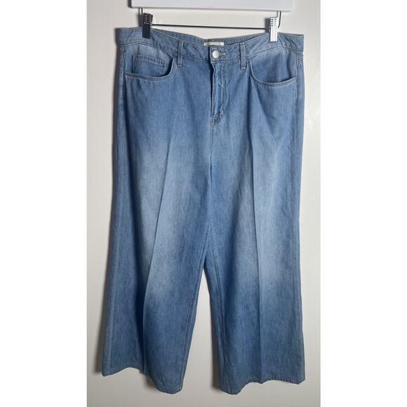 L’AGENCE Alicent High Rise Wide‎ Leg Jeans Havana Blue Wash Size 30 Made In USA - Picture 7 of 16